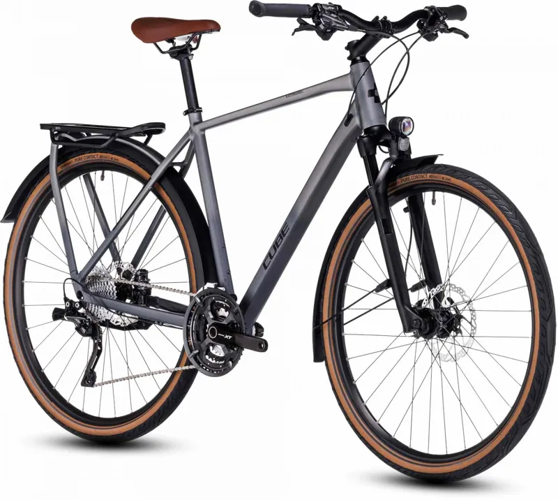 Cube Kathmandu SLX Touring Bike in Silver/Black - 2023-2